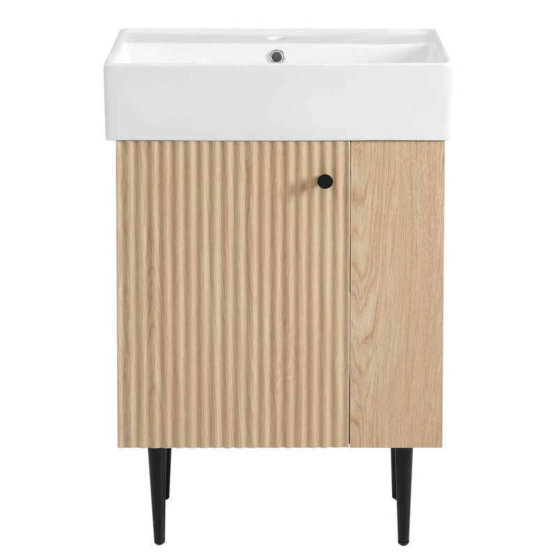 Bathroom Vanity, Combo Cabinet, Bathroom Storage Cabinet, Single Ceramic Sink by Unique Piece Furniture