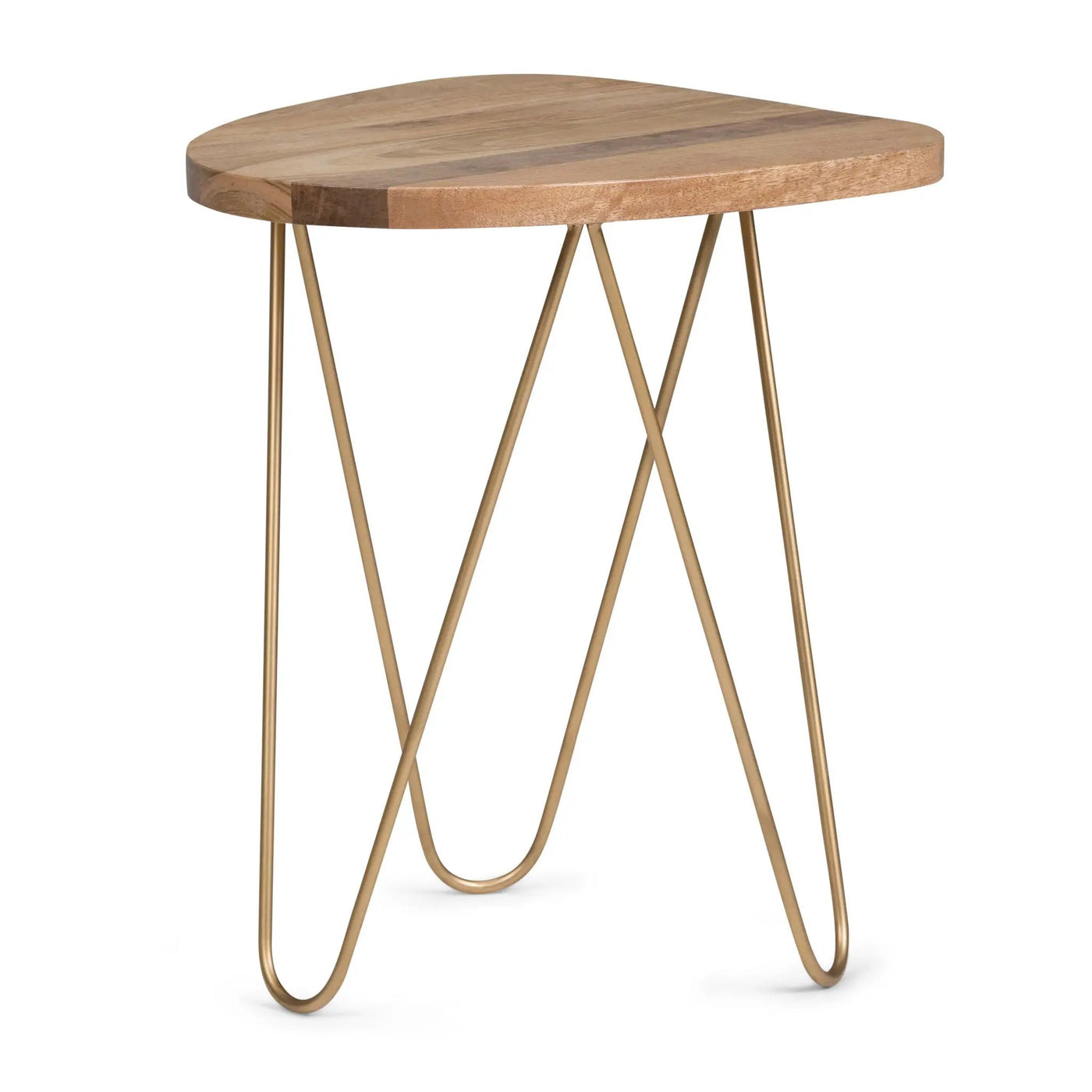 Patrice - Handcrafted Metal And Wood Accent Table by HouseOfZazla