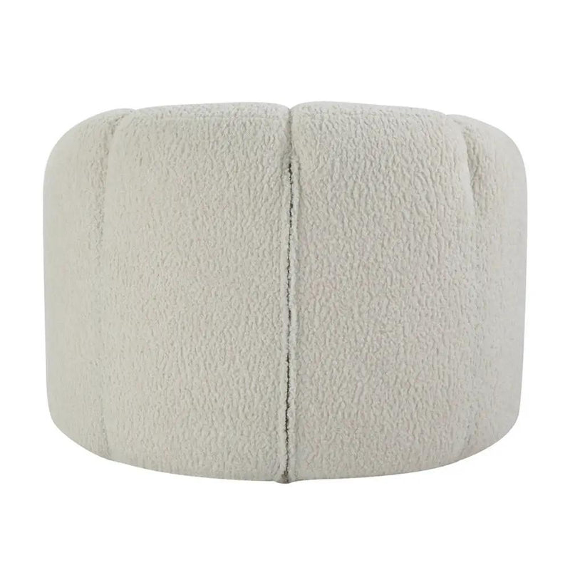 Osmash - Chair With Swivel - White Teddy Sherpa by Unique Piece Furniture