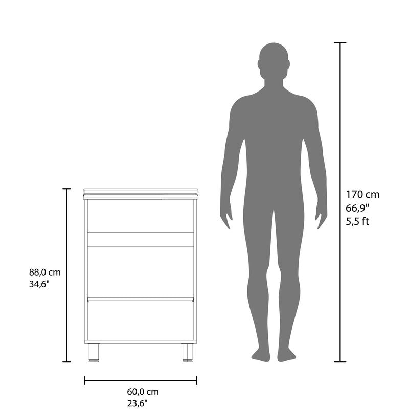 Demolotion Utility Sink Cabinet with Dual Compartments and Storage by HouseOfZazla