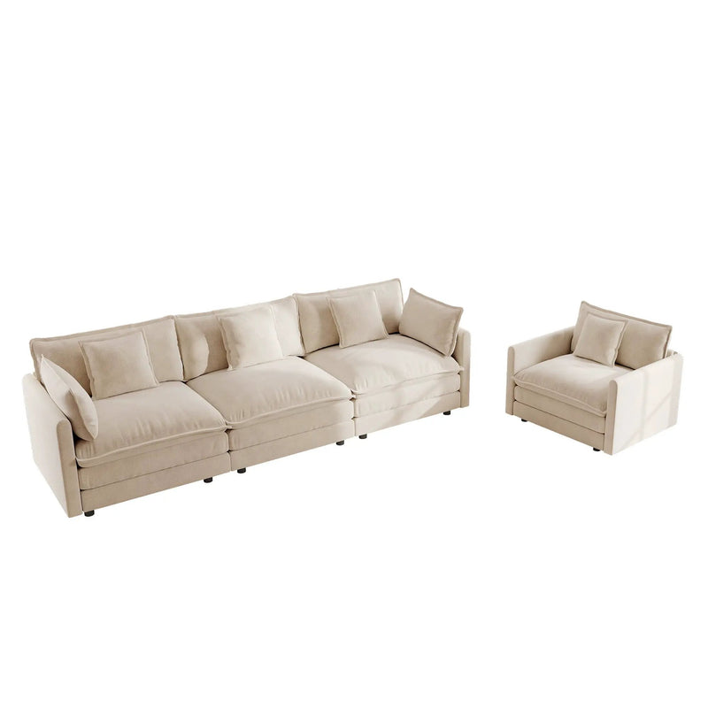 2-Piece Upholstered Sofa Set by HouseOfZazla