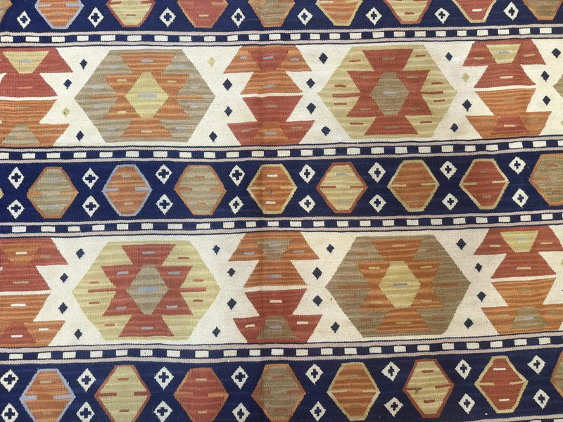 Turkish Kilim Rug 8x11, Handmade, Wool, Nourison Rug by Jewel Rugs