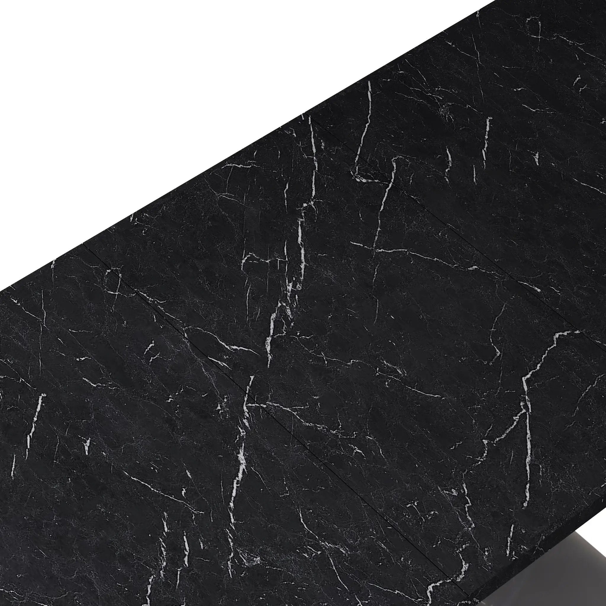 Modern Rectangle Dining Table With Stretchable TopAnd X Shape Legs by HouseOfZazla