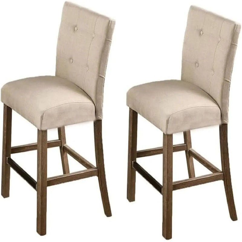 Upholstered Counter Dining Chair (Set of 2) - Light Gray by Unique Piece Furniture