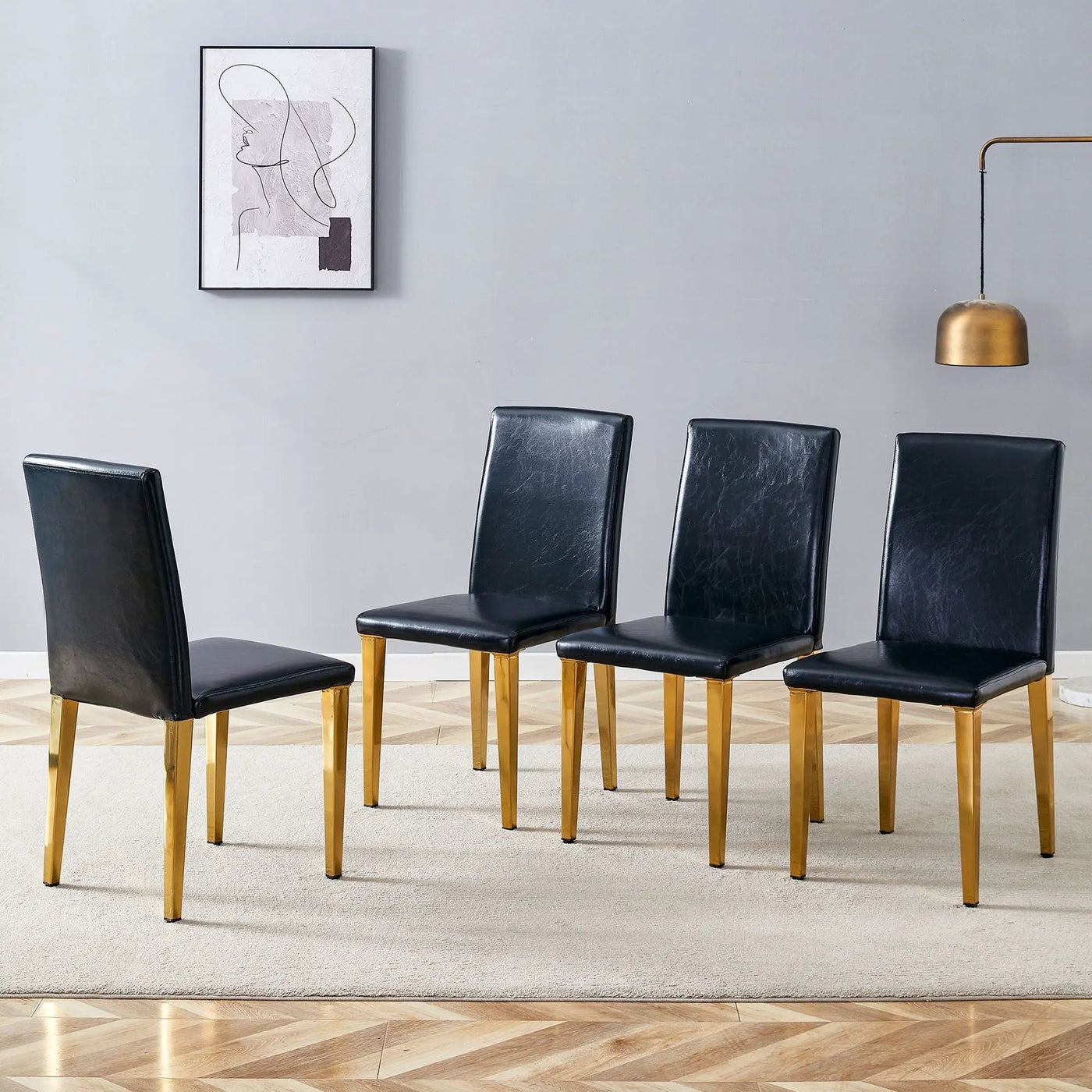 Modern Dining Chairs With Metal Legs by Unique Piece Furniture