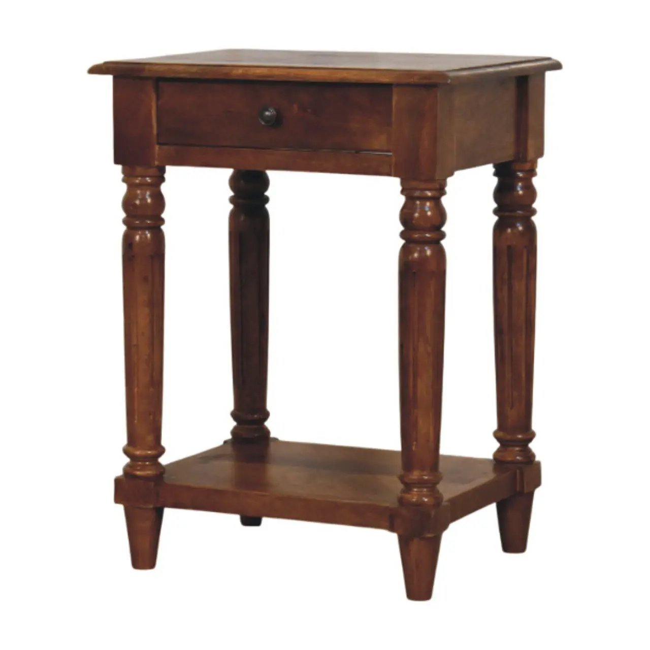 Turned Legs Drawer Table by HouseOfZazla