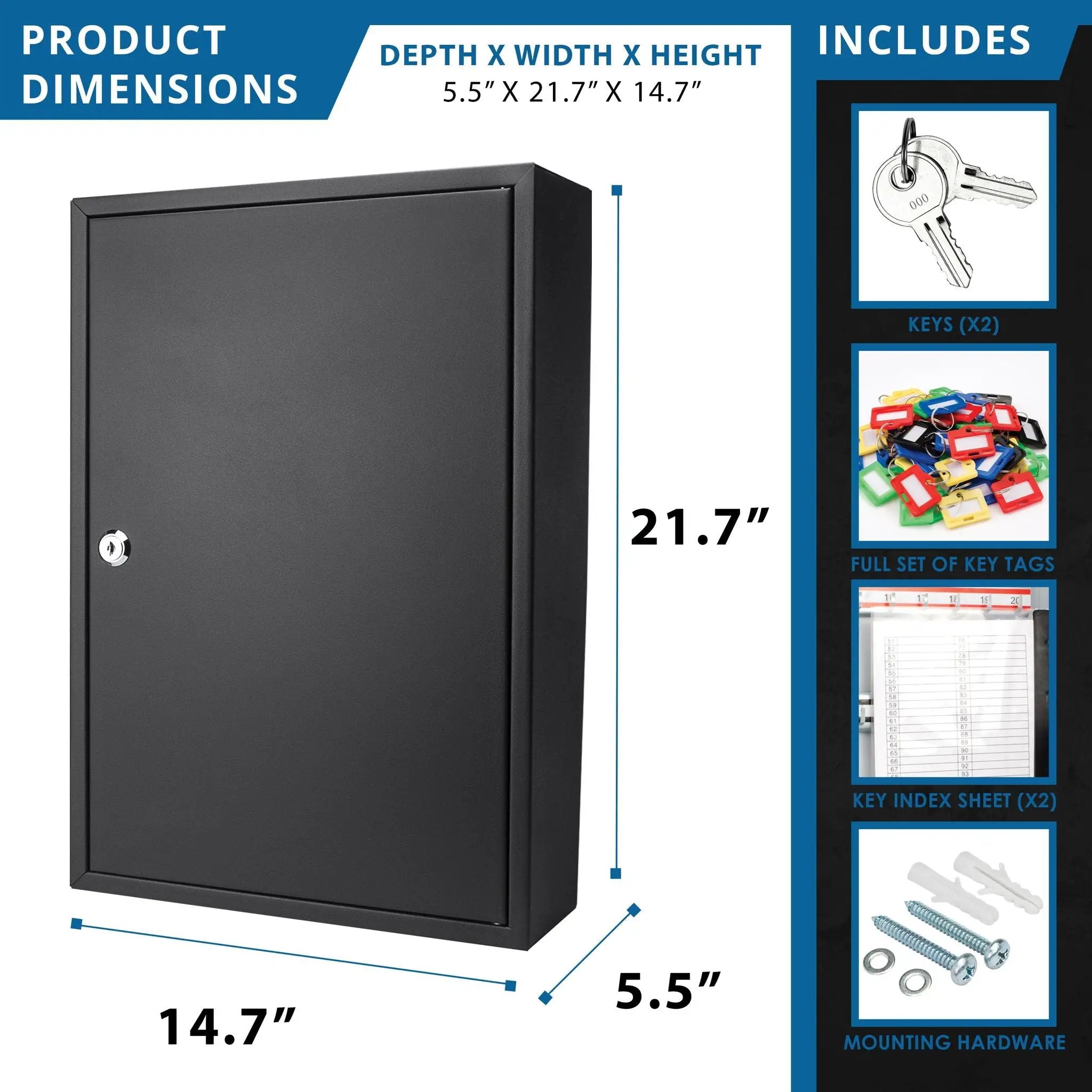 Adjustable Key Cabinet With Lock by HouseOfZazla