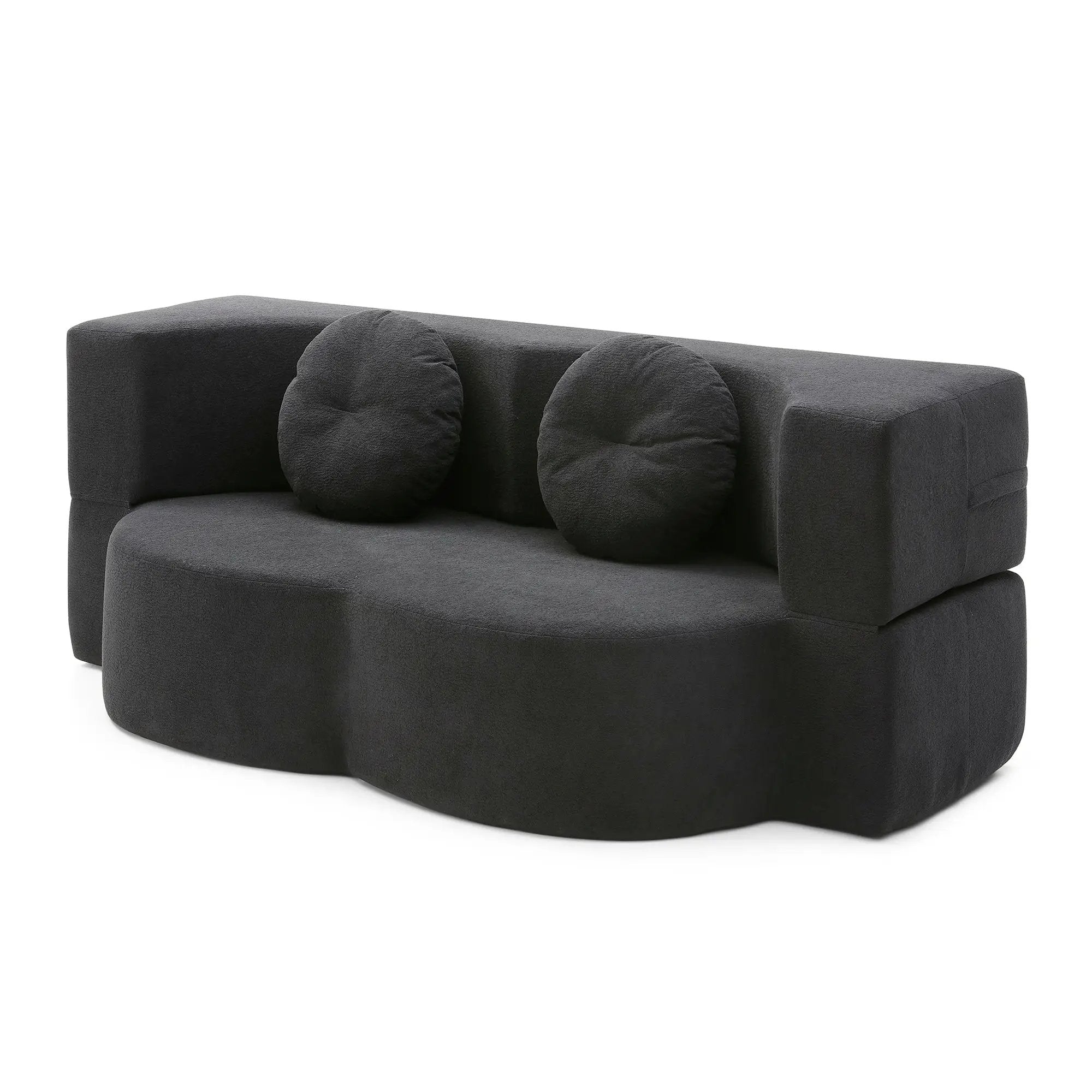 2-in-1 Folding Sofa Bed with Pillow by HouseOfZazla