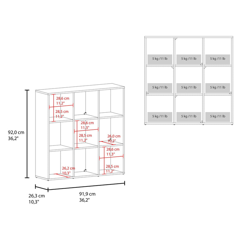 Lena 9-Cube Storage Organizer Bookcase by HouseOfZazla