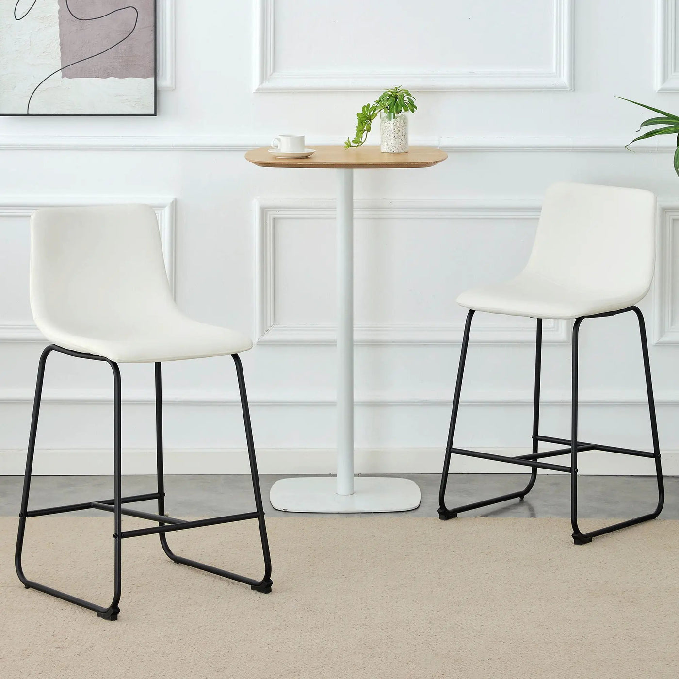 Retro Bar Chairs, Comfortable Stools (Set of 2) by Unique Piece Furniture