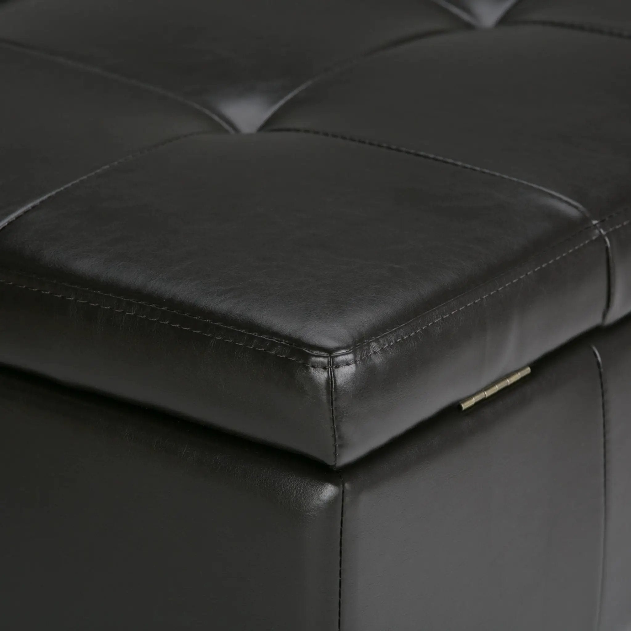 Dover - Square Coffee Table Storage Ottoman - Tanners Brown by Unique Piece Furniture