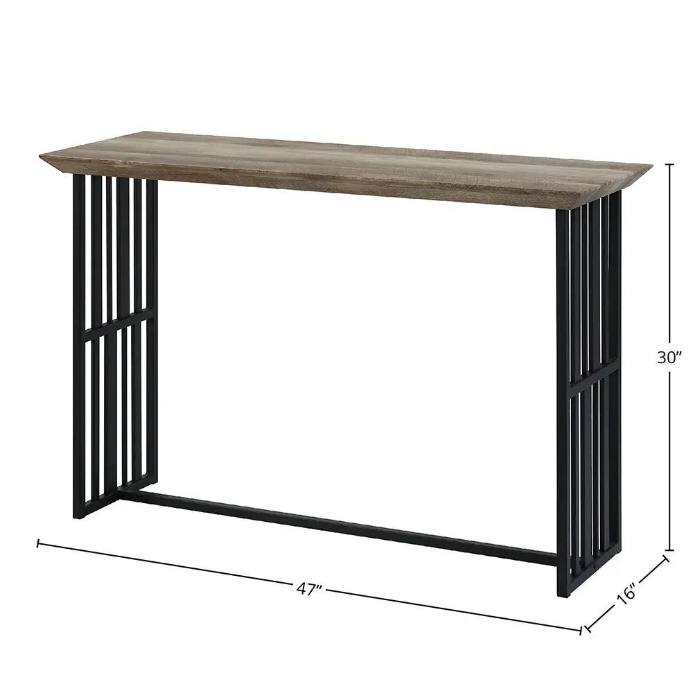 Zudora - Sofa Table - Antique Oak & Black by Unique Piece Furniture