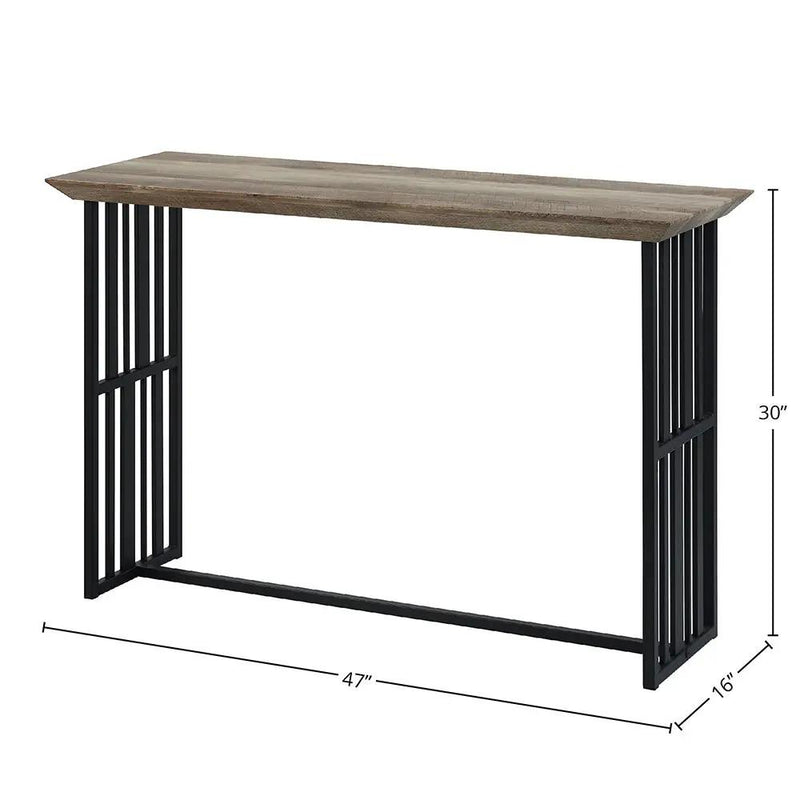 Zudora - Sofa Table - Antique Oak & Black by Unique Piece Furniture
