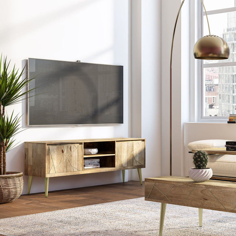 Jager - TV Media Stand - Natural by HouseOfZazla