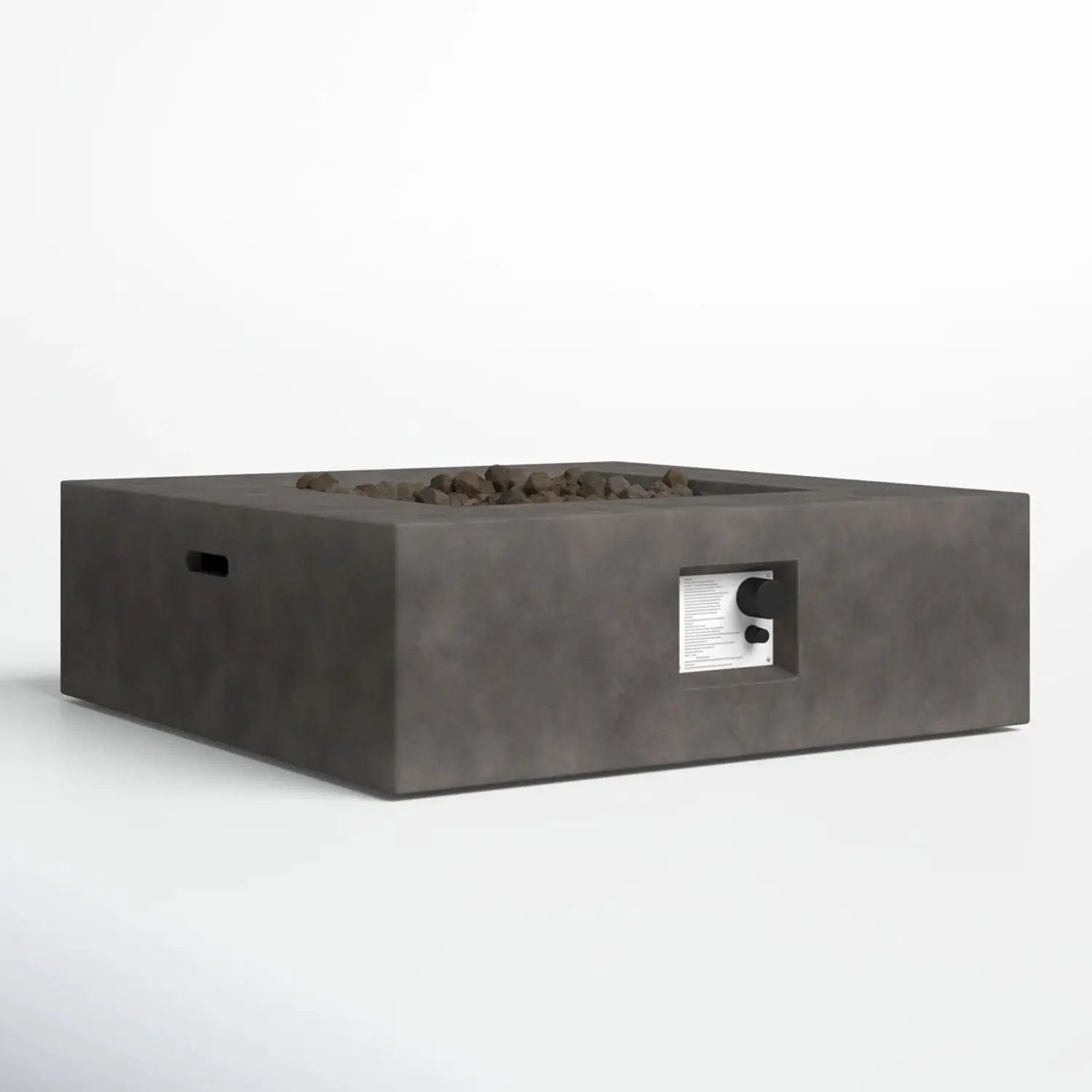 Outdoor Handcrafted Fire Pit Table - Charcoal by HouseOfZazla