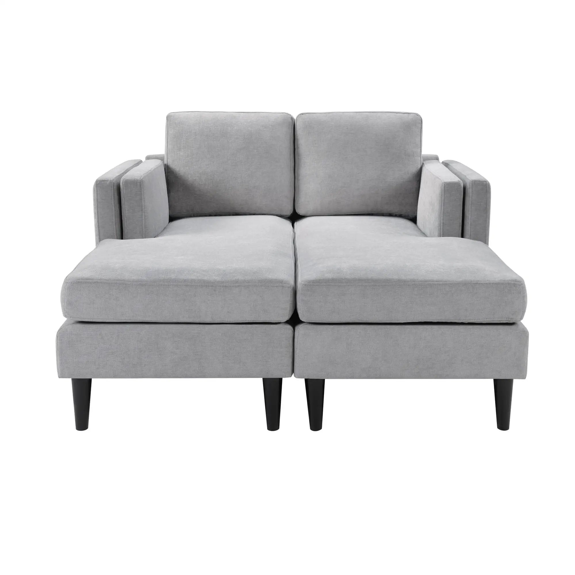 Chaise Lounge Sofa Bed With Dual Layer Armrests For Living Room by Unique Piece Furniture