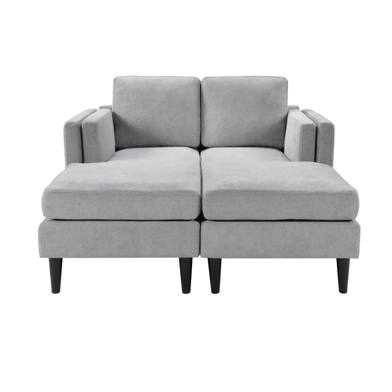 Chaise Lounge Sofa Bed With Dual Layer Armrests for Living Room by HouseOfZazla