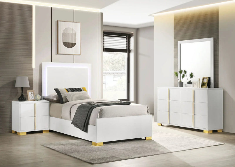 Marceline 4-piece Twin Bedroom Set White by Unique Piece Furniture