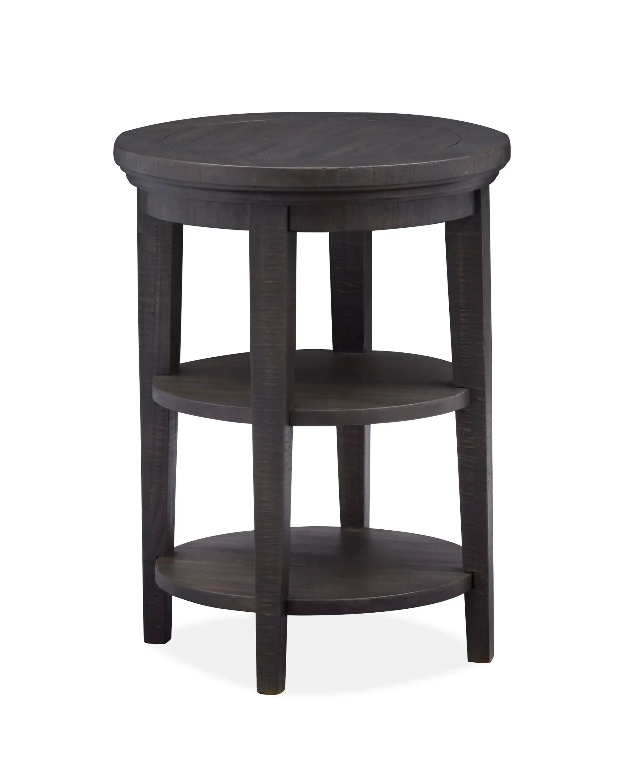 Westley Falls - Round Accent End Table - Graphite by Unique Piece Furniture