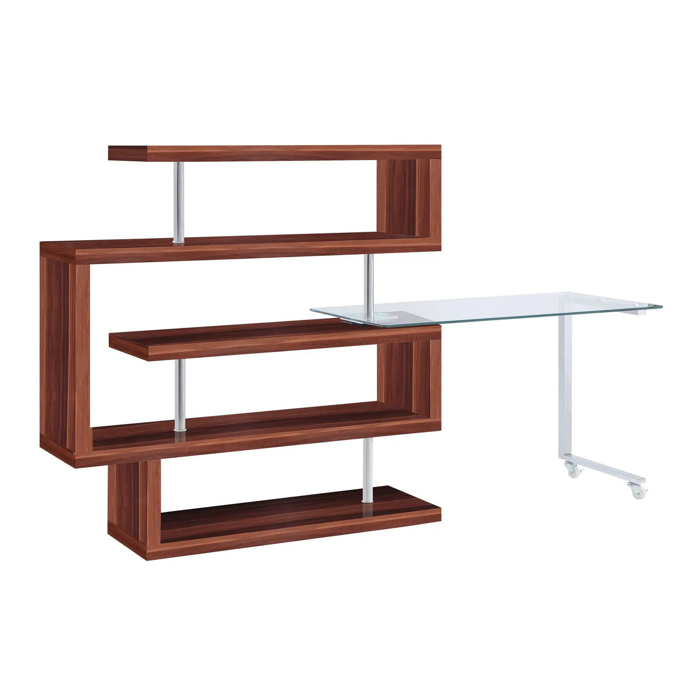 Buck II - Writing Desk With Bookshelf by Unique Piece Furniture