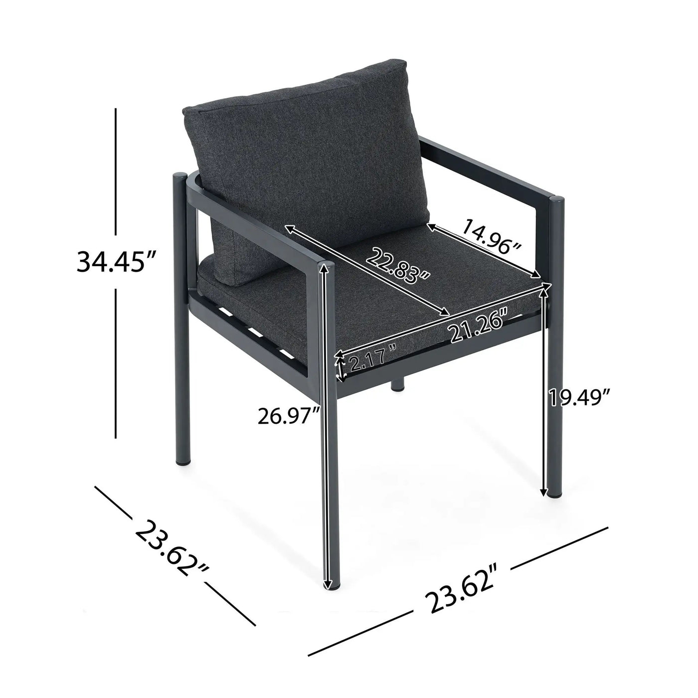 All-Weather Outdoor Dining Chair (Set of 2) by HouseOfZazla