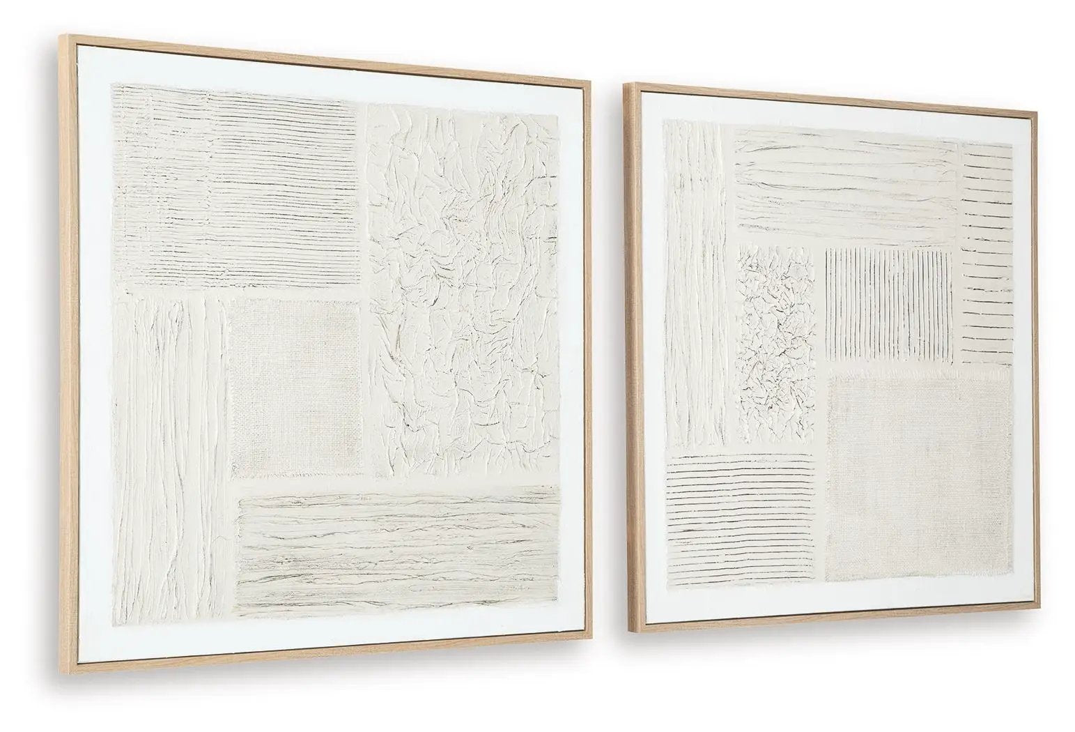 Andorfield - Wall Art Set (Set of 2) - Beige / Black / White by Unique Piece Furniture