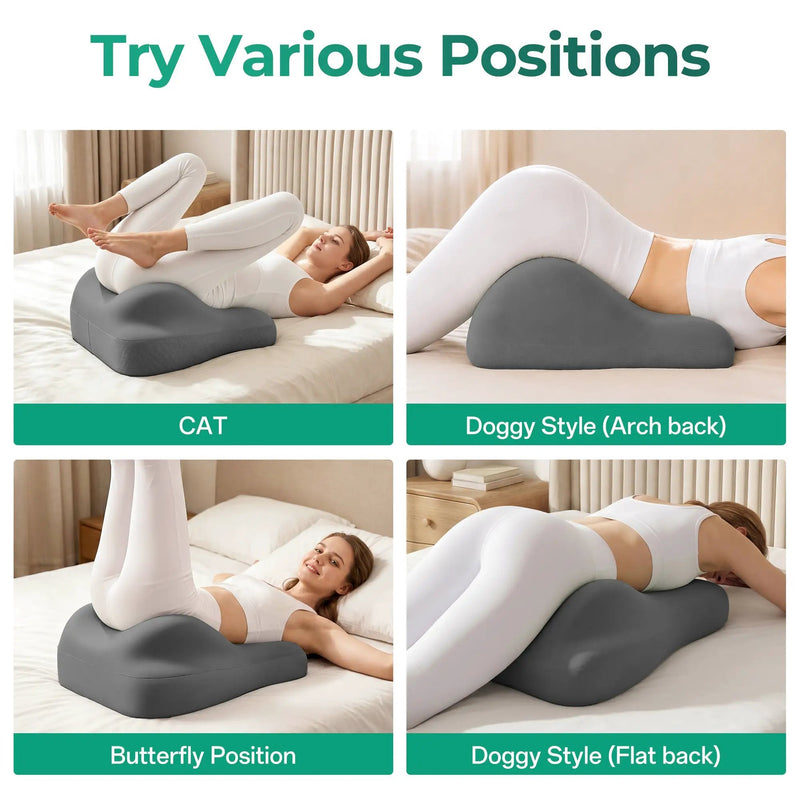 27° Ergonomic Memory Foam Support Pillow for Couples by HouseOfZazla