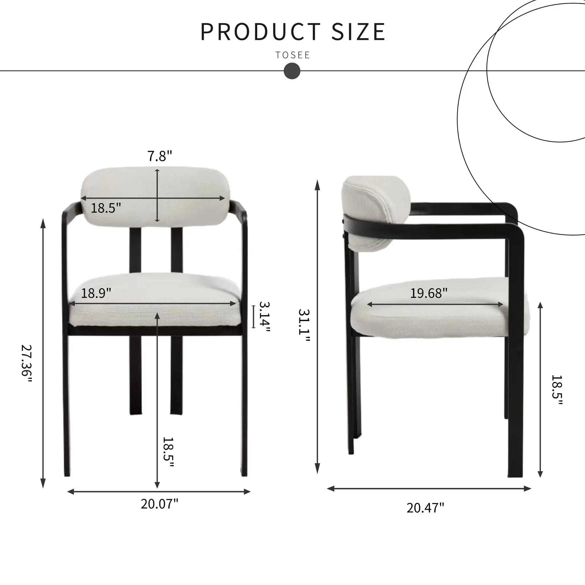 Dining Arm Chairs (Set of 2) by Unique Piece Furniture