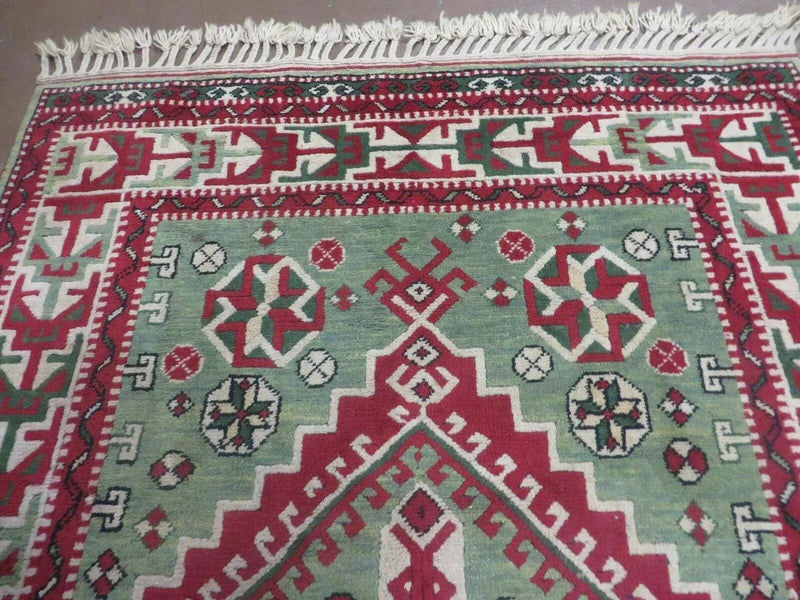 4' X 6' Vintage Handmade Turkish Kazak Design Wool Rug Carpet Nice by Jewel Rugs