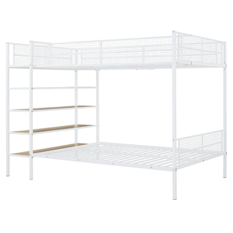 Bunk Bed With 5 Tier Shelves by Unique Piece Furniture