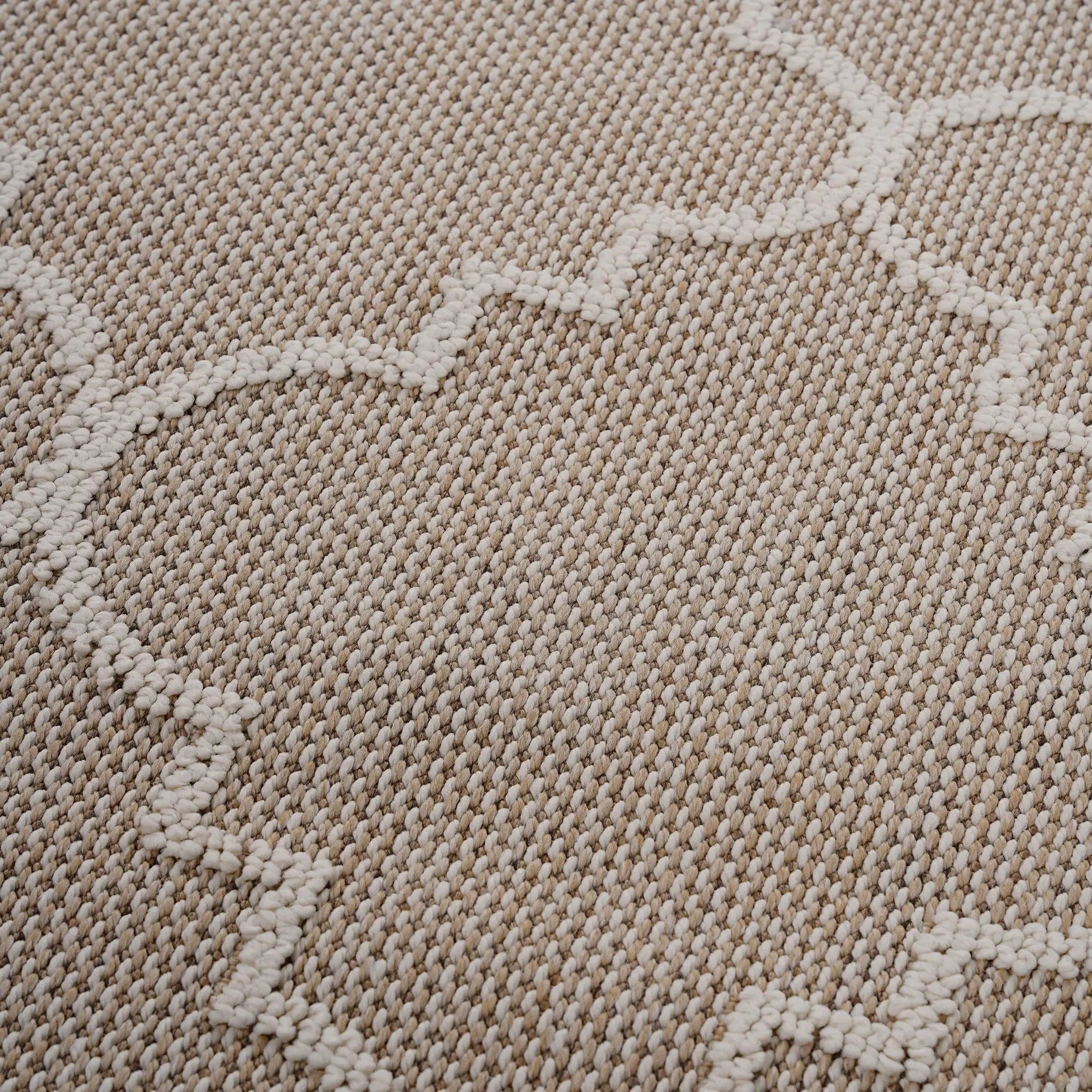 Guros - 8' X 10' Trellis Indoor / Outdoor Area Rug - Ivory by HouseOfZazla
