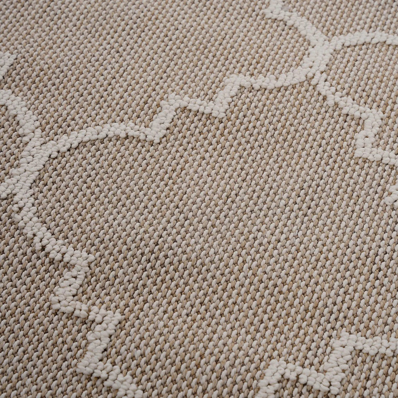 Guros - 8' X 10' Trellis Indoor / Outdoor Area Rug - Ivory by Unique Piece Furniture