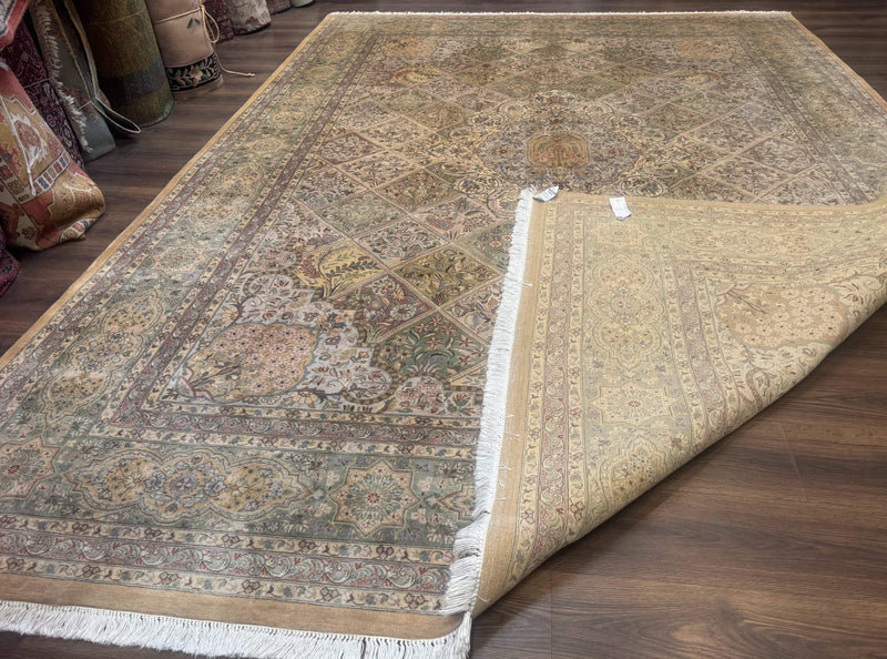 Pak Persian Rug 9x12, Diamond Panel Design, Fine 225 KPSI, Wool by Jewel Rugs