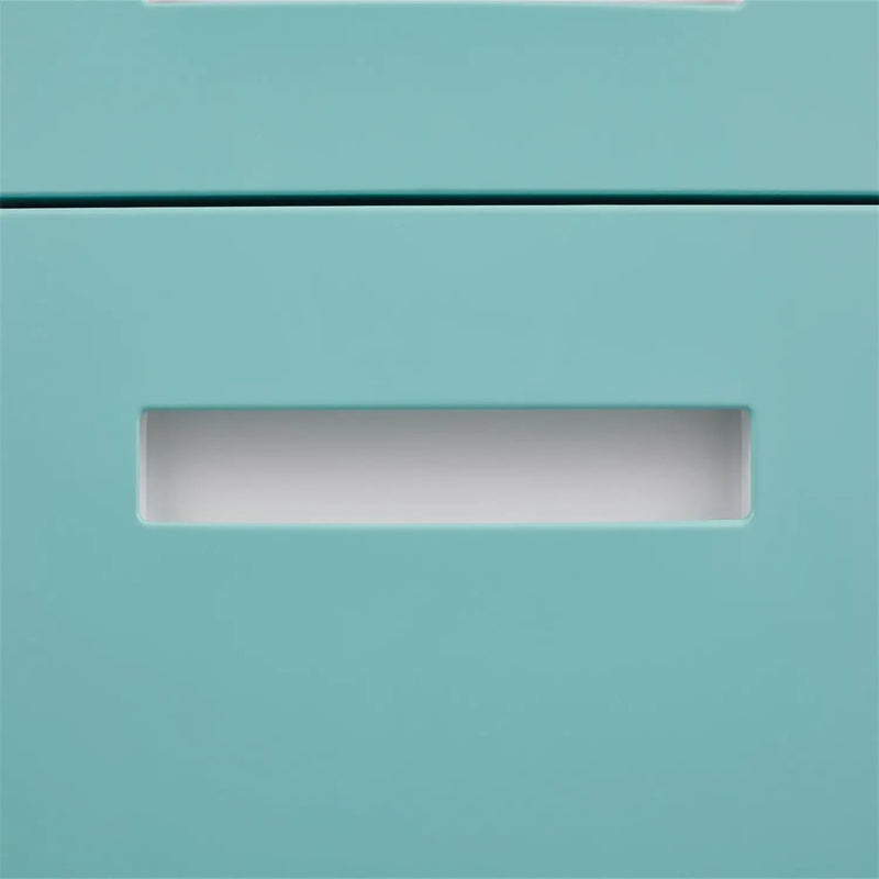 3 Drawer Mobile File Cabinet Under Desk Office, Simple Style Versatile Storage Cabinet For Legal / Letter / A4 Files, 5 Wheel Design Anti-Tilting Cold Rolled Steel Waterproof Moisture-Proof by HouseOfZazla