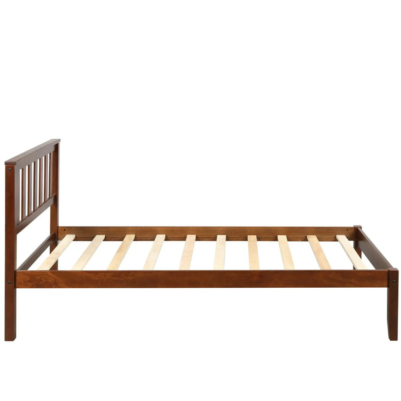 Platform Bed With Headboard, Footboard, Slat Support by HouseOfZazla
