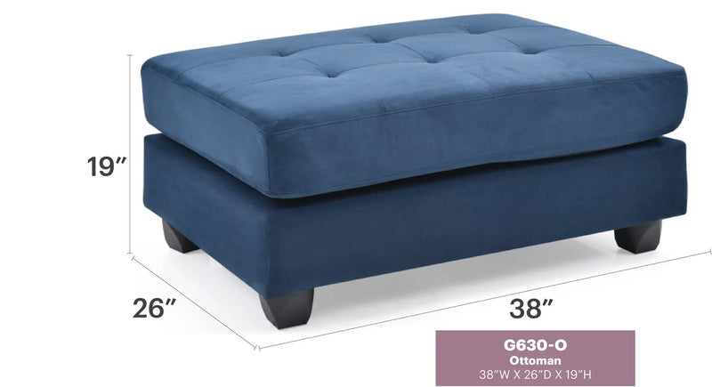Chic Contemporary Ottoman by Unique Piece Furniture