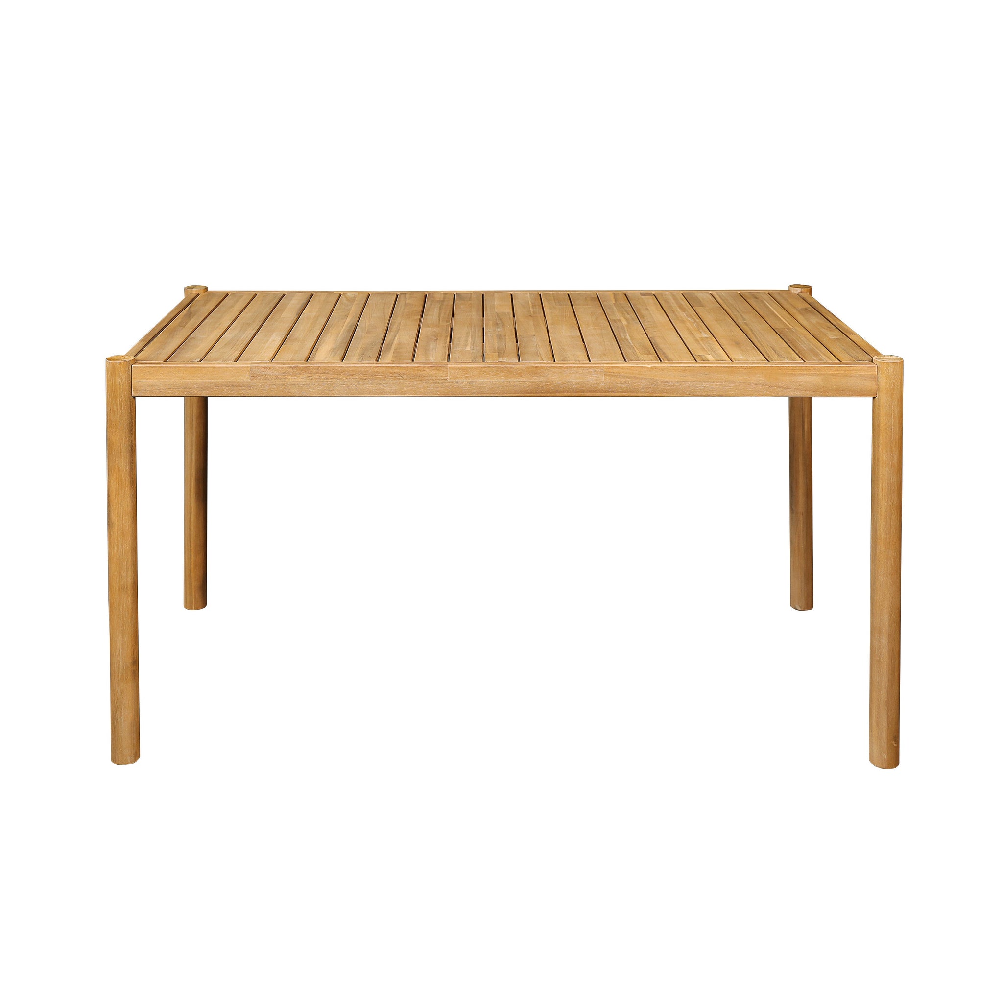 5-Piece Outdoor Patio Dining Set, Acacia Wood Rectangular Table & 4 Chairs by HouseOfZazla