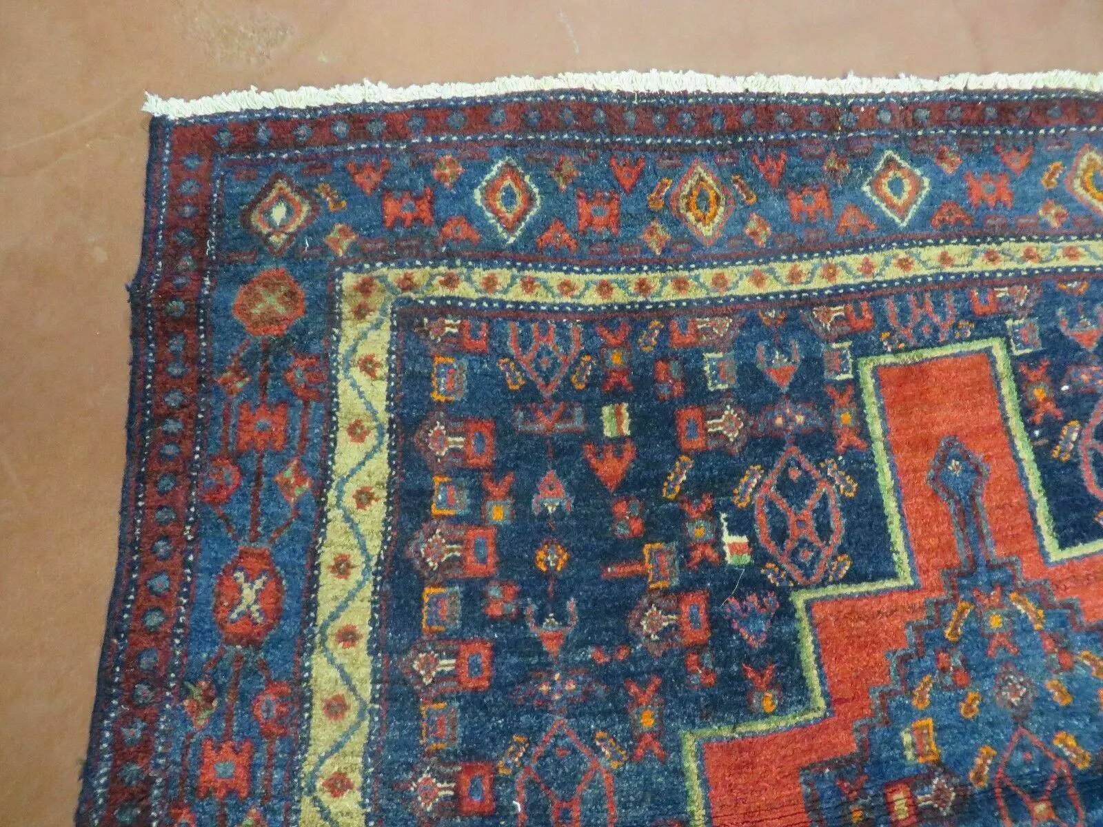 4' X 7' Antique Handmade Turkish Wool Rug Nice # 638 by Jewel Rugs