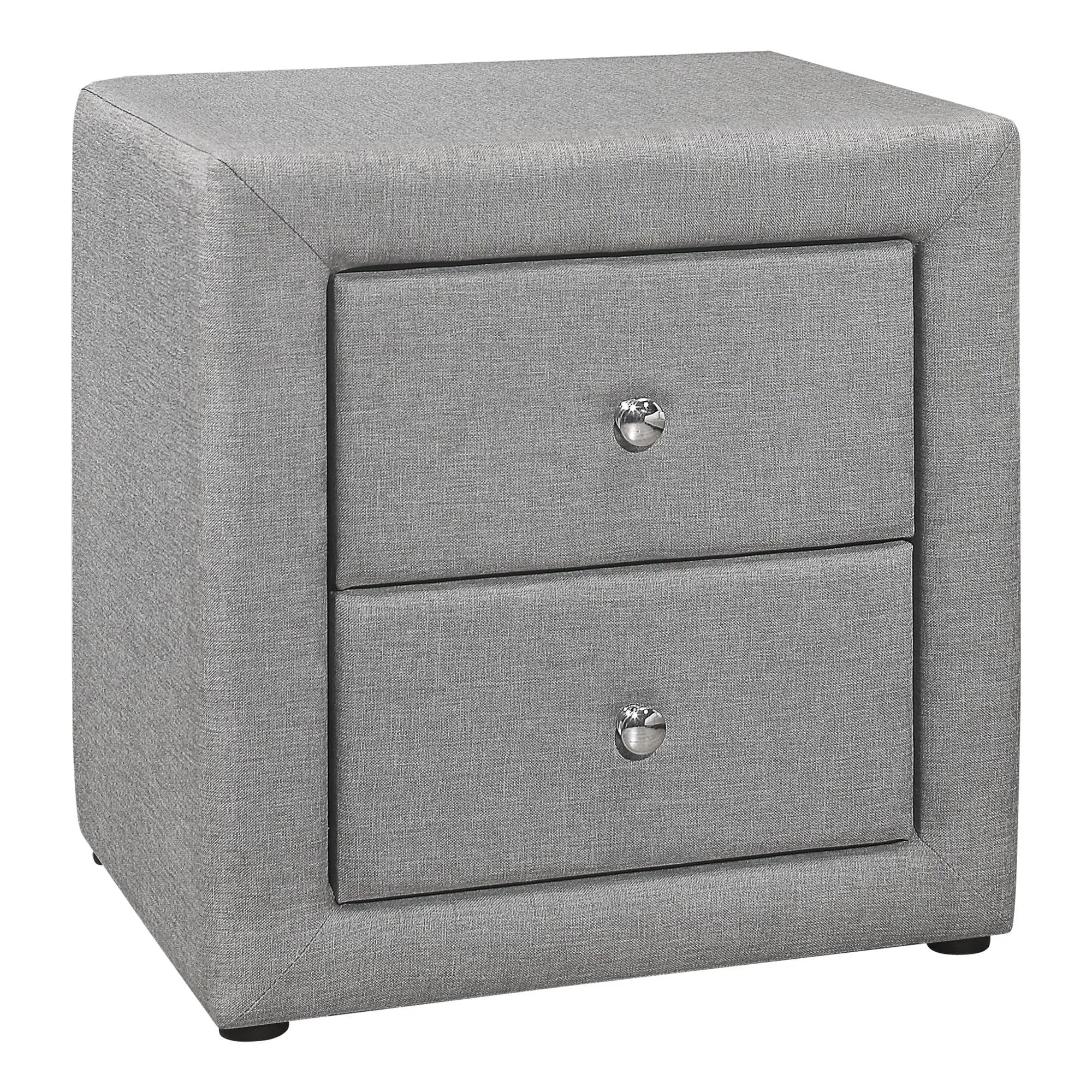 Nightstand, Storage Drawer Versatile Use, Upholstered, Transitional by Unique Piece Furniture