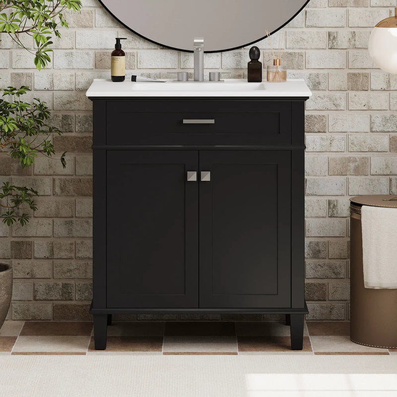 Bathroom Vanity With Ceramic Basin, Soft Close Door And Adjustable Shelves by Unique Piece Furniture