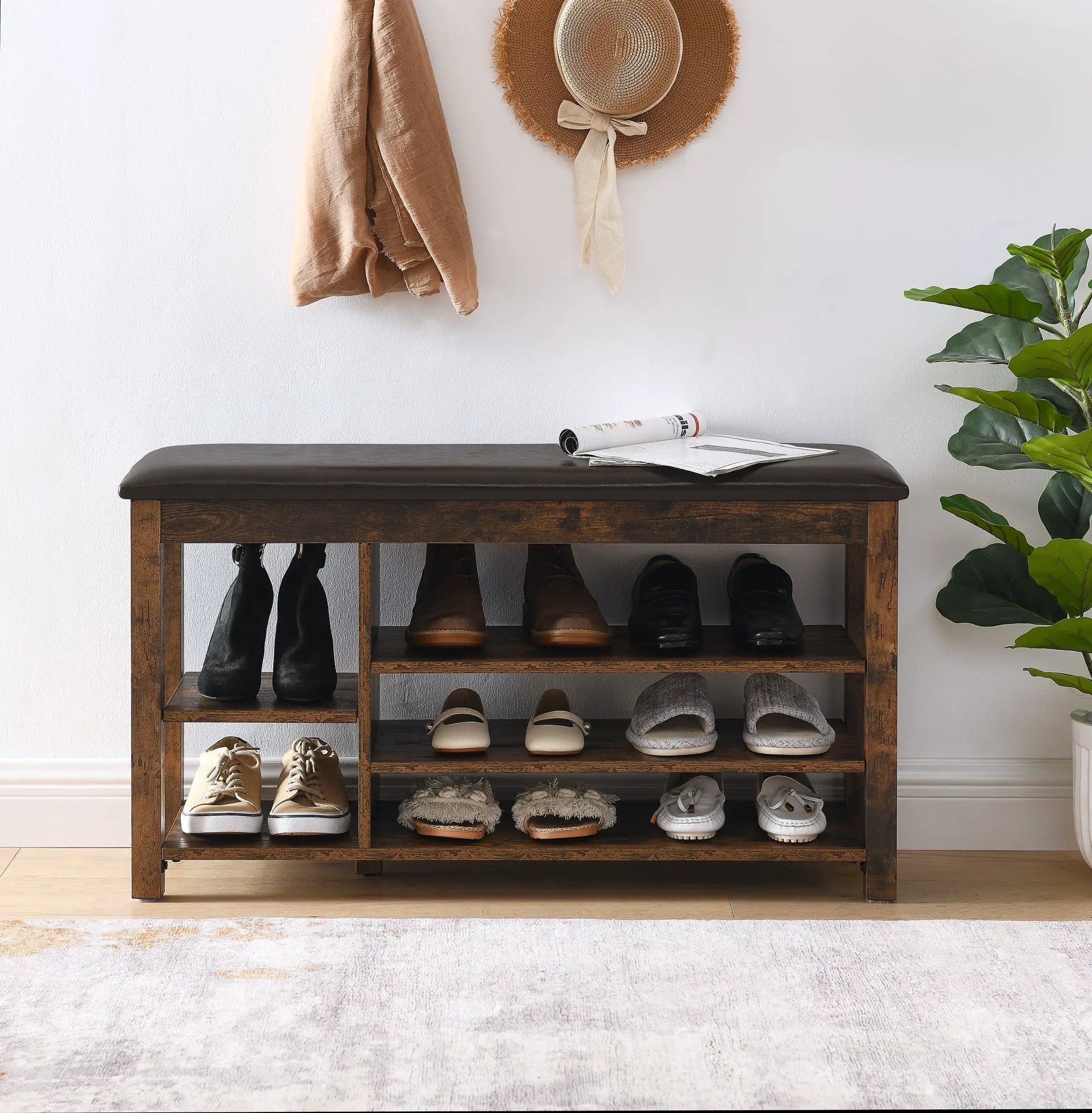 Height-Adjustable Shoe-Changing Bench by HouseOfZazla