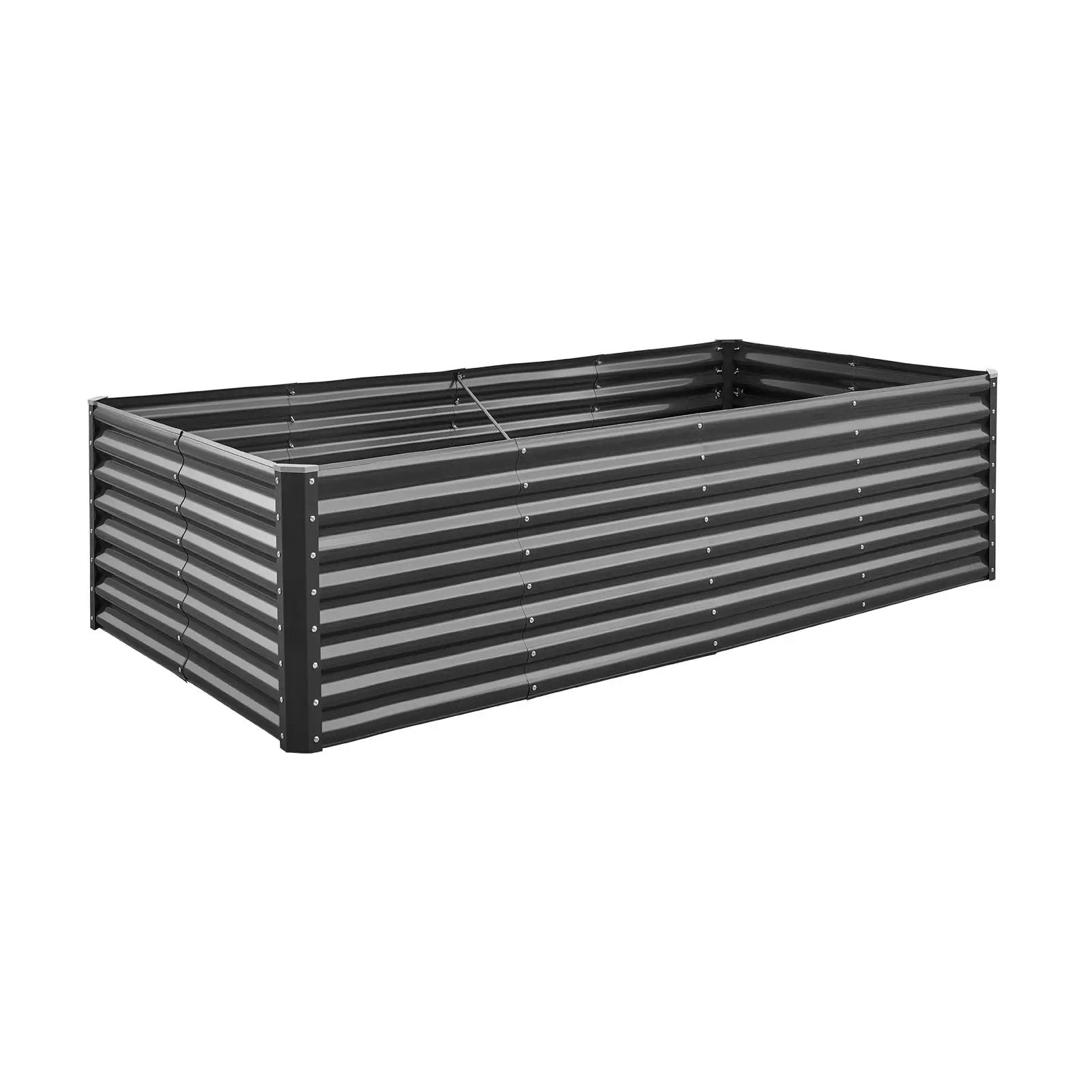 Metal Raised Garden Bed - 8 x 4 x 2 ft Outdoor Planter by HouseOfZazla