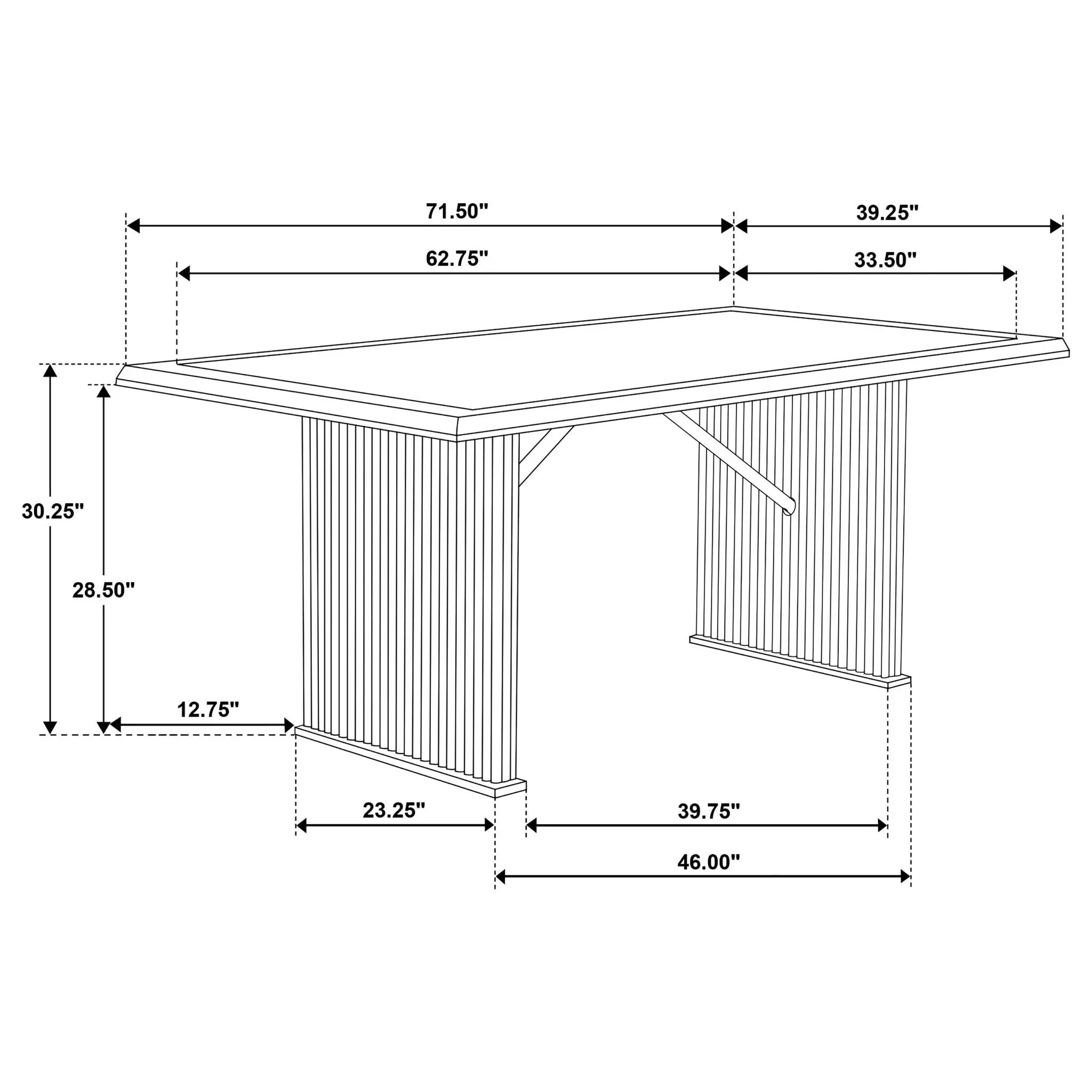 Wawona - Rectangular Dining Table Set by HouseOfZazla
