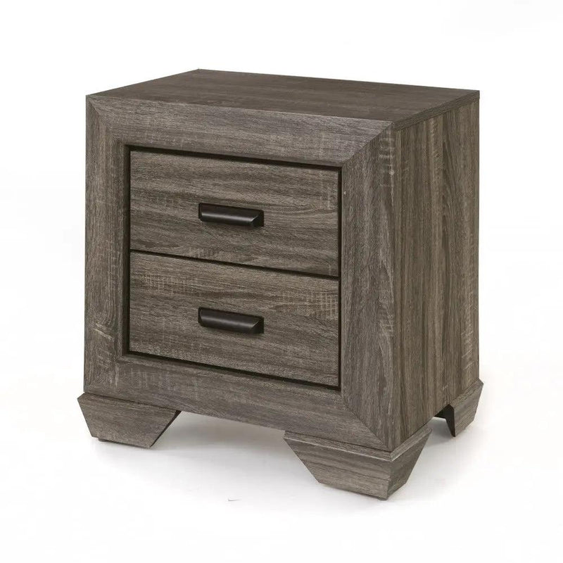 Lyndon - Weathered Grain Nightstand - Gray by Unique Piece Furniture