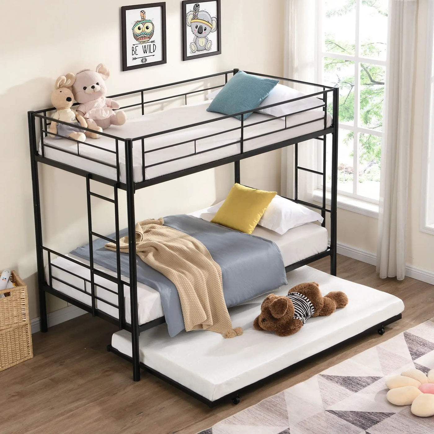 Bunk Bed With Trundle by Unique Piece Furniture