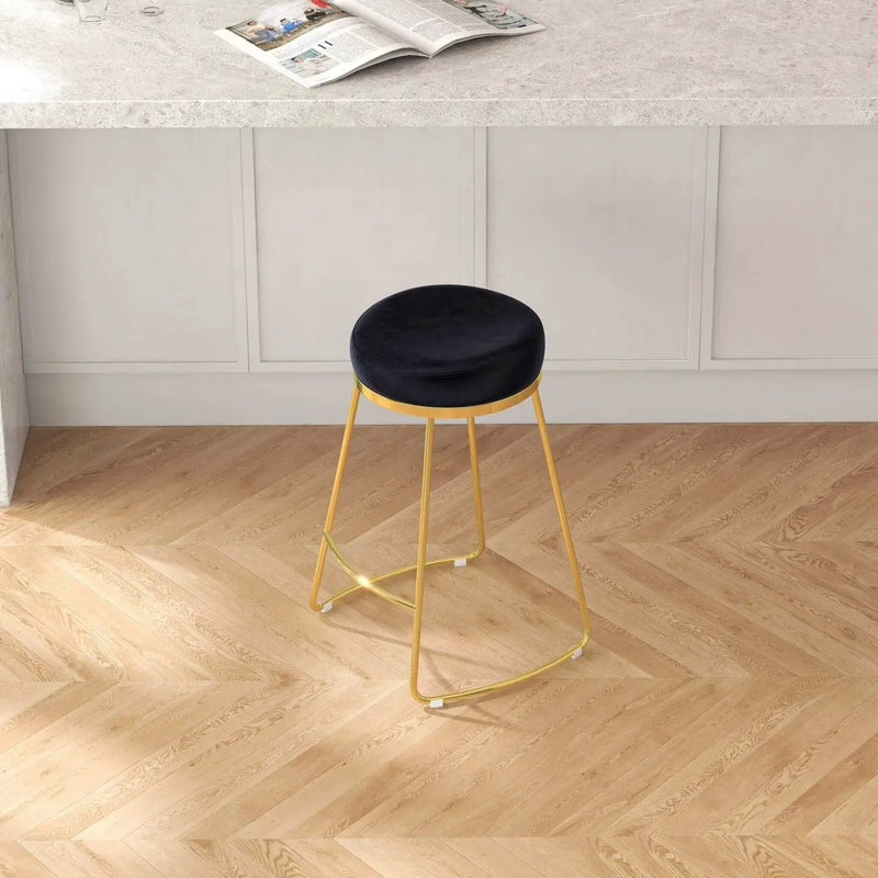 Jane - 26" Mid-Century Modern Luxury Upholstered Stool by HouseOfZazla
