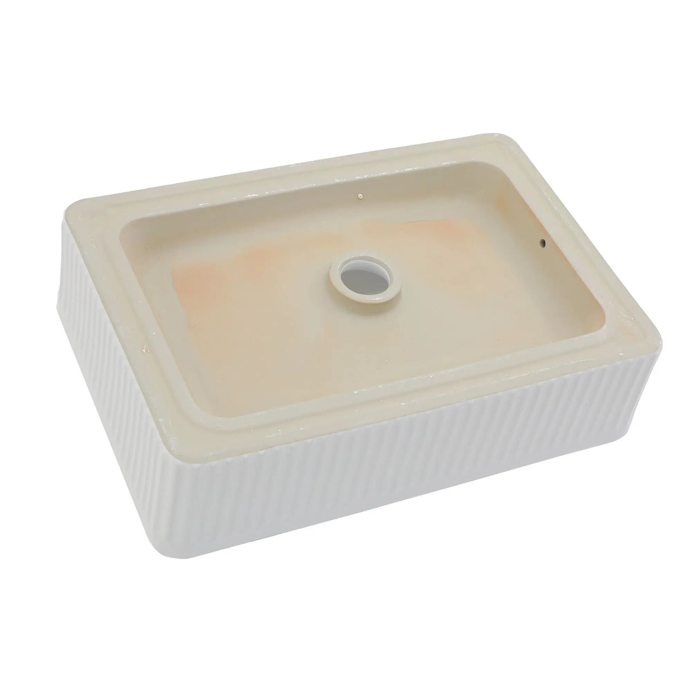 Modern Ceramic Rectangular Vessel Bathroom Sink by HouseOfZazla