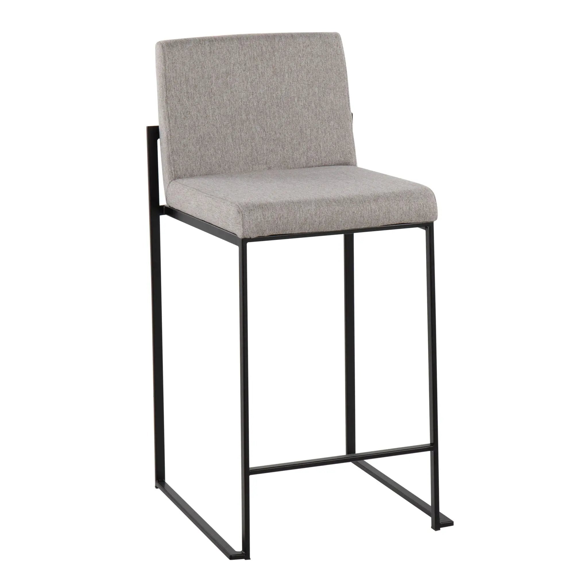 Fuji - Contemporary Modern Elegance, High Back Counter Stool by HouseOfZazla