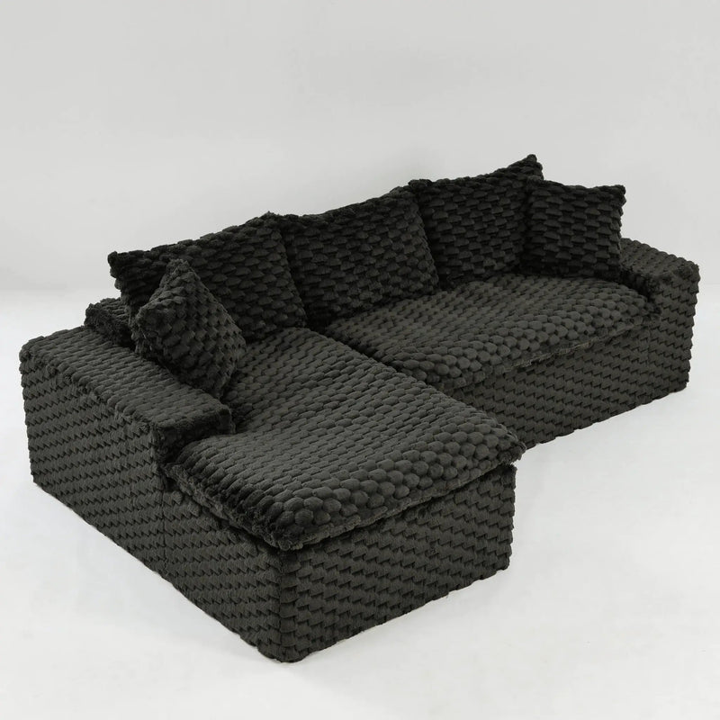 Modular Sofa, Convertible Twin Seat With Chaise Lounge by HouseOfZazla