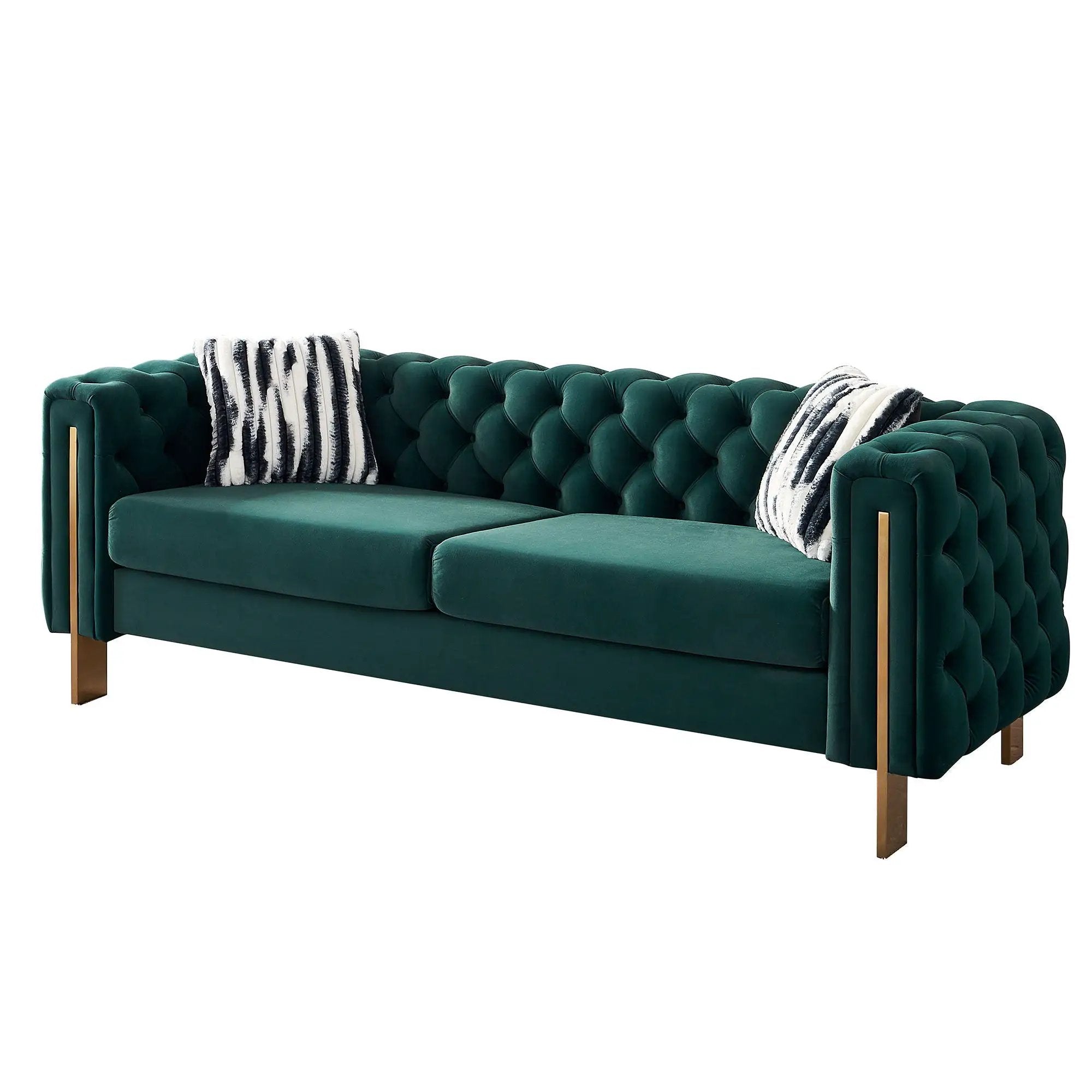 Chesterfield - Modern Tufted Living Room Sofa, 84.25''W Couch by HouseOfZazla